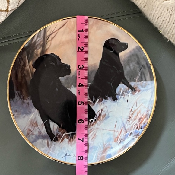 Winter Watch LABRADOR RETRIEVERS Royal Doulton ENGLAND John Trinkett PLATE - Picture 14 of 17